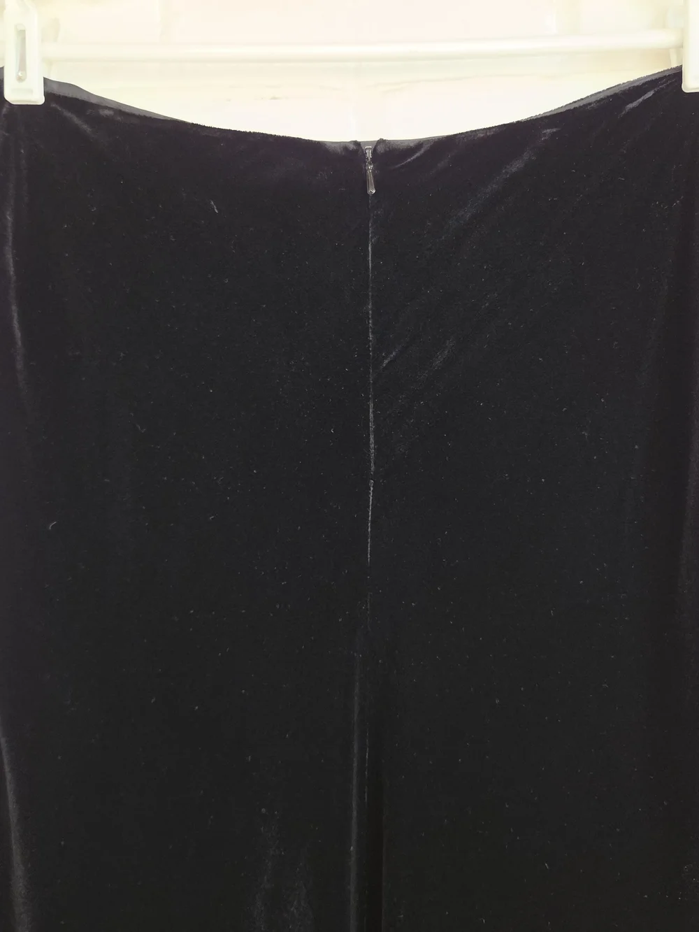 Lauren Ralph Lauren Velvet Skirt Long Maxi Black Bias Cut Train Size 8